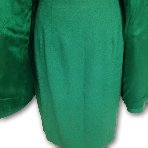 Casual Corner Vintage 70s Skirt Suit Green Size 10 - Picture 8 of 16